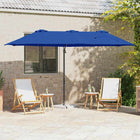 Parasol 372x198x253 cm azuurblauw