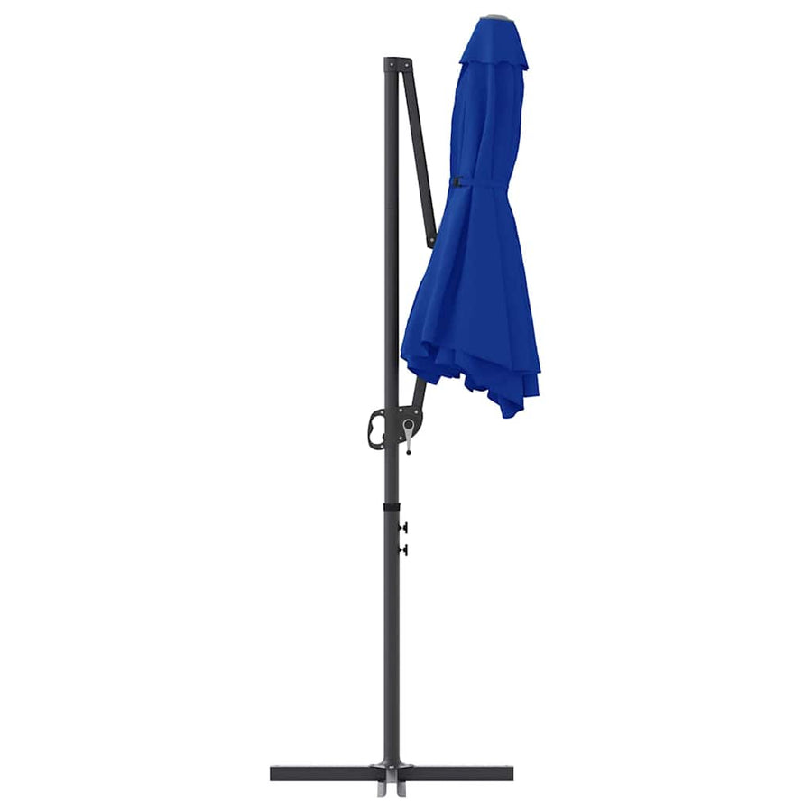 Tuin Cantilever Parasol met slot azuurblauw 372 x 198 x 253 cm