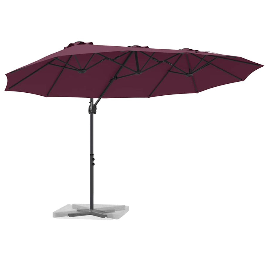 Tuin Cantilever Parasol Bordeauxrood Large Poedergecoat staal