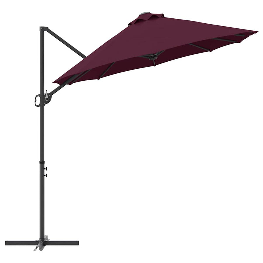 Tuin Cantilever Parasol Bordeauxrood Large Poedergecoat staal