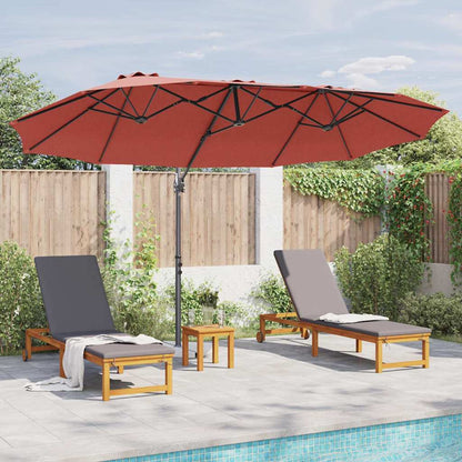 Tuin Cantilever Parasol Terracotta Large Poedergecoat staal