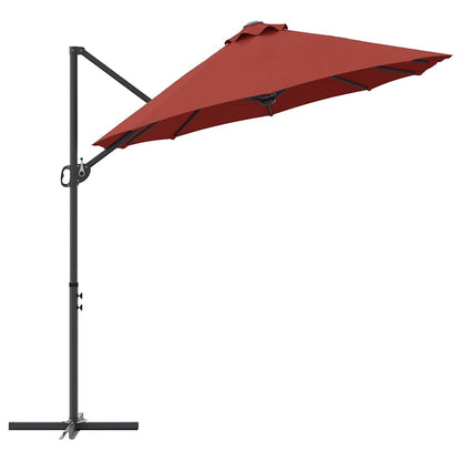 Tuin Cantilever Parasol Terracotta Large Poedergecoat staal