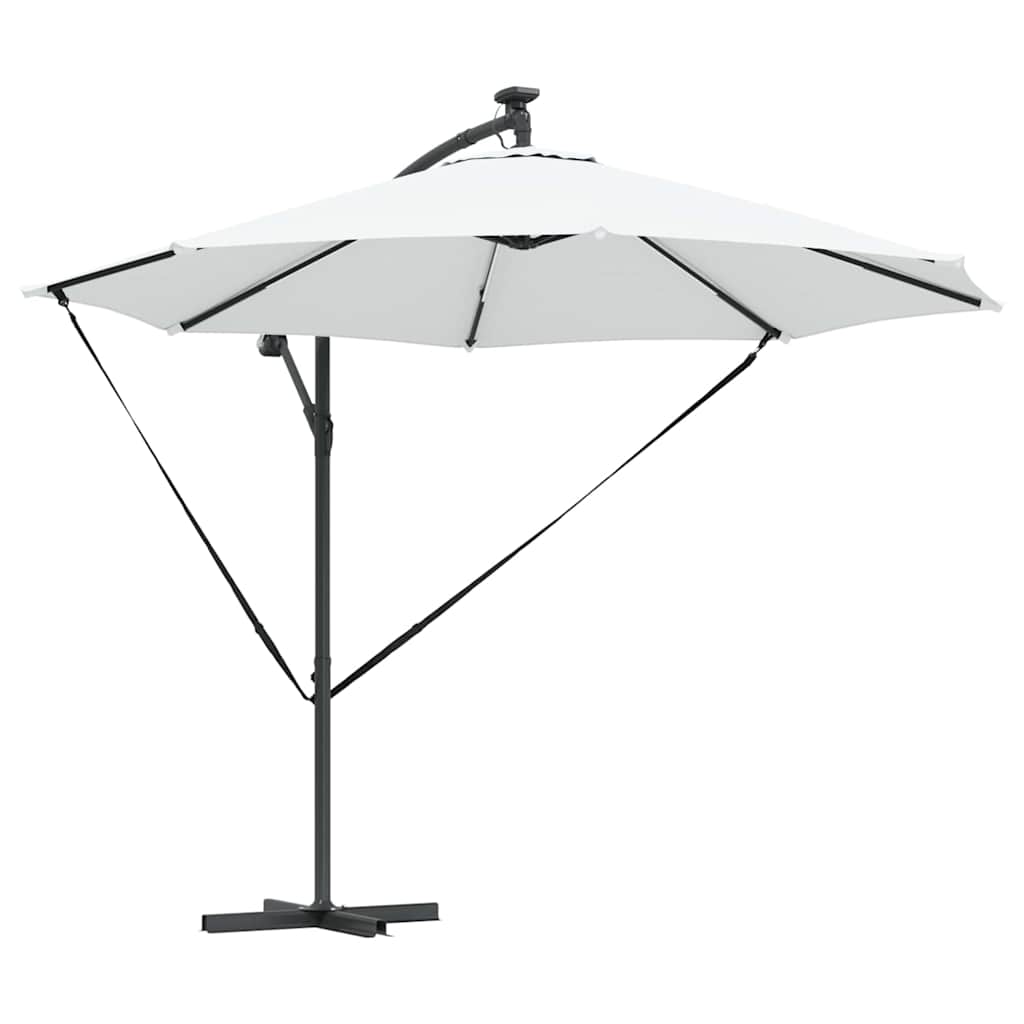 Cantilever Banana Parasol met slot Zand 294 x 294 x 248 cm