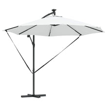 Cantilever Banana Parasol met slot Zand 294 x 294 x 248 cm