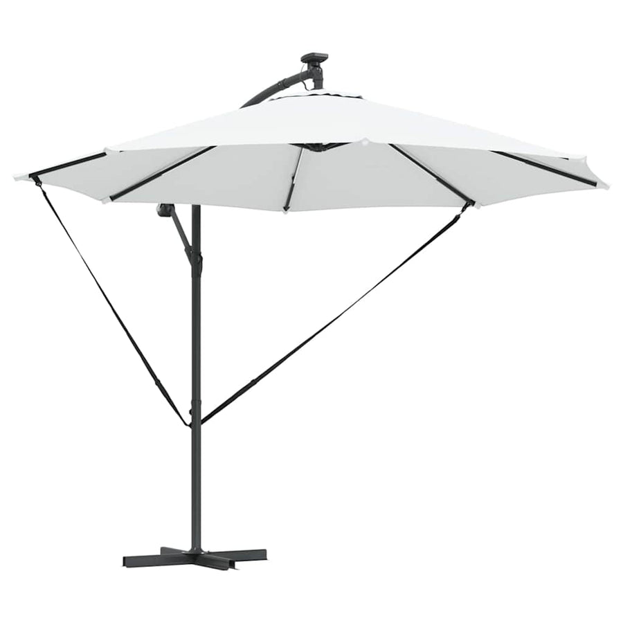 Cantilever Banana Parasol met slot Zand 294 x 294 x 248 cm