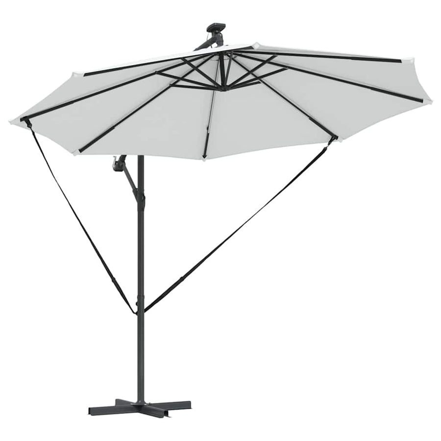 Cantilever Banana Parasol met slot Zand 294 x 294 x 248 cm