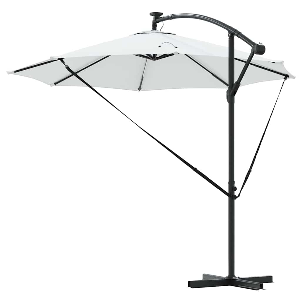 Cantilever Banana Parasol met slot Zand 294 x 294 x 248 cm