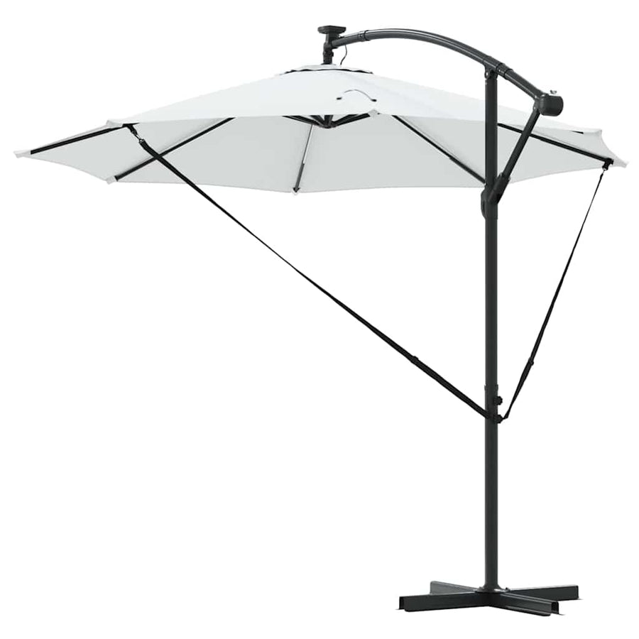Cantilever Banana Parasol met slot Zand 294 x 294 x 248 cm