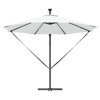 Cantilever Banana Parasol met slot Zand 294 x 294 x 248 cm