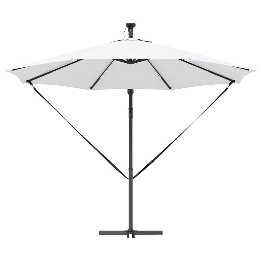 Cantilever Banana Parasol met slot Zand 294 x 294 x 248 cm