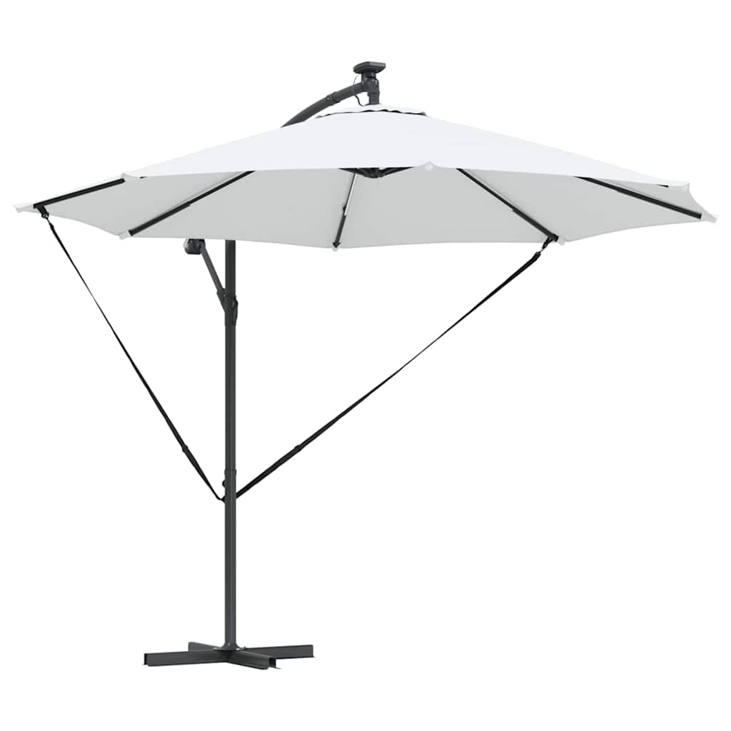 Cantilever Banana Parasol met slot Zand 294 x 294 x 248 cm