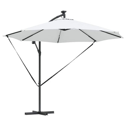 Cantilever Banana Parasol met slot Zand 294 x 294 x 248 cm