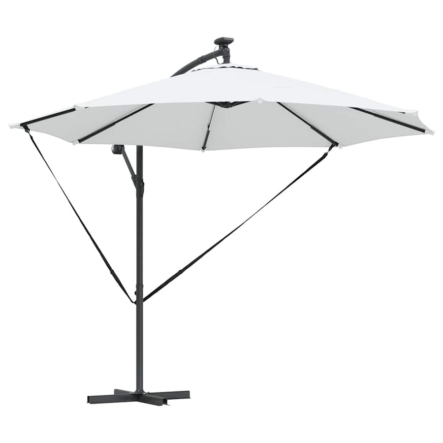 Cantilever Banana Parasol met slot Zand 294 x 294 x 248 cm