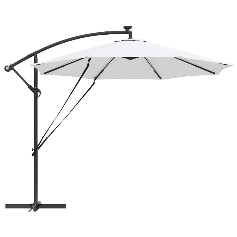 Cantilever Banana Parasol met slot Zand 294 x 294 x 248 cm