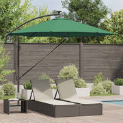 Parasol 294x294x248 cm groen polyester aluminium