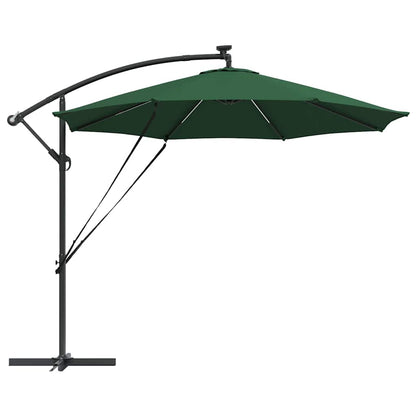 Cantilever Banana Parasol met slot Groen 294 x 294 x 248 cm