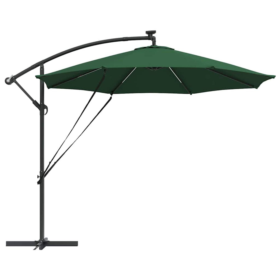 Cantilever Banana Parasol met slot Groen 294 x 294 x 248 cm