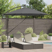 Parasol 294x294x248 cm antraciet polyester aluminium