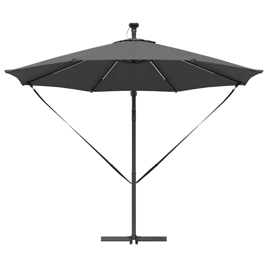Cantilever Banana Parasol met slot Antraciet 294 x 294 x 248 cm