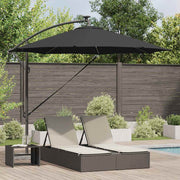 Parasol 294x294x248 cm zwart polyester aluminium