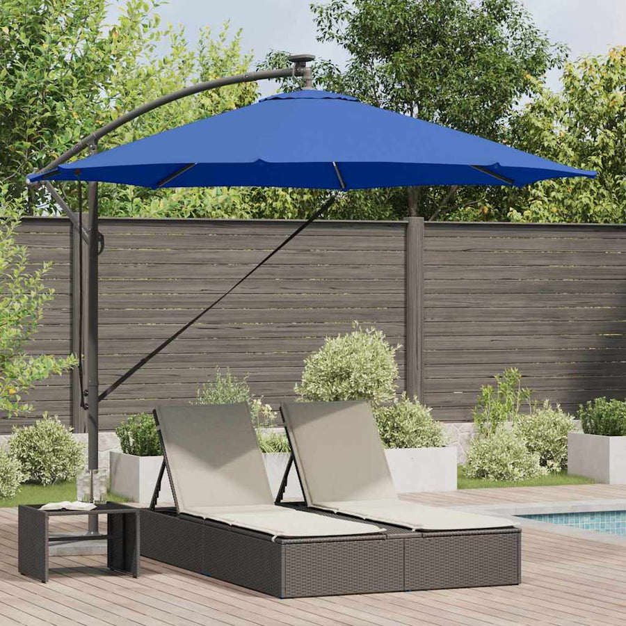 Cantilever Banana Parasol azuurblauw 294 x 294 x 248 cm