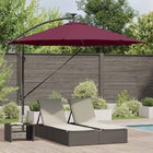 Parasol Bordeaux Red 294 x 294 x 248 cm Polyester and Aluminium