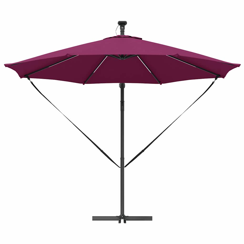 Cantilever Banana Parasol Bordeauxrood 294 x 294 x 248 cm