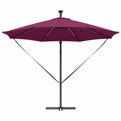 Cantilever Banana Parasol Bordeauxrood 294 x 294 x 248 cm