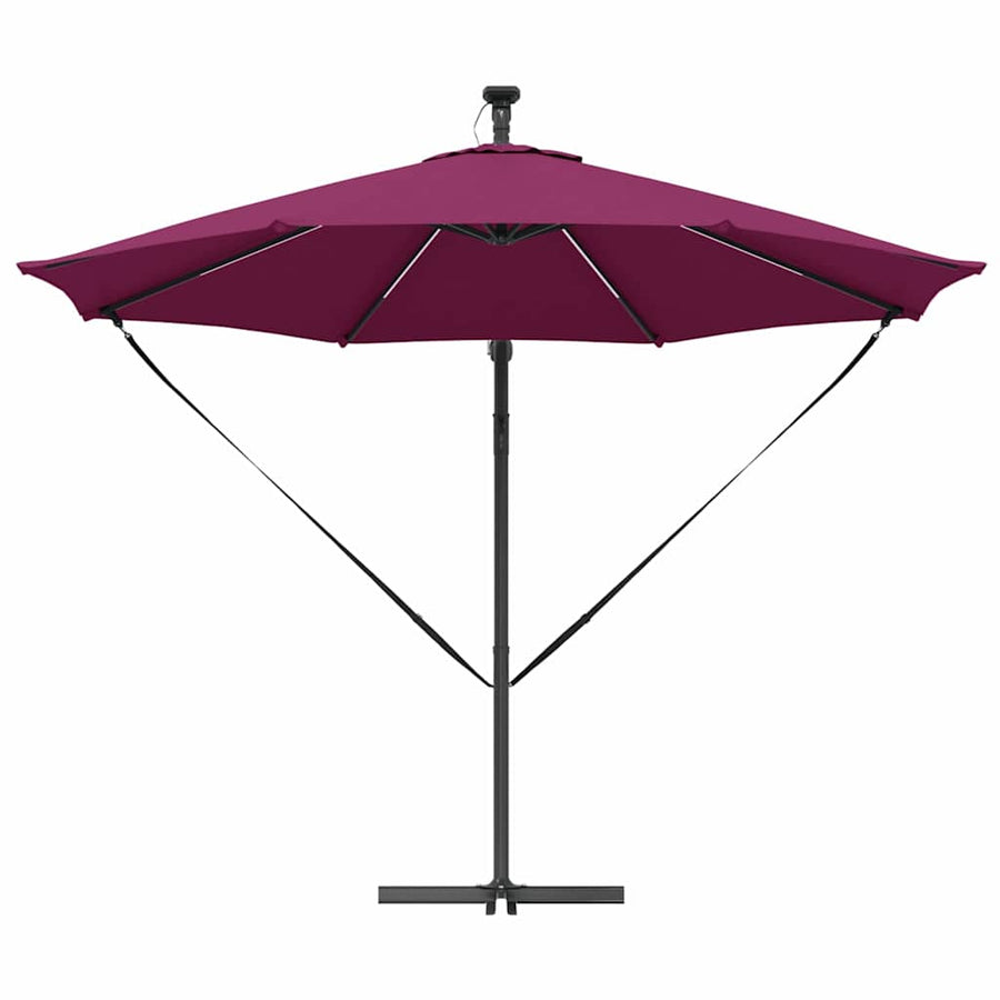 Cantilever Banana Parasol Bordeauxrood 294 x 294 x 248 cm