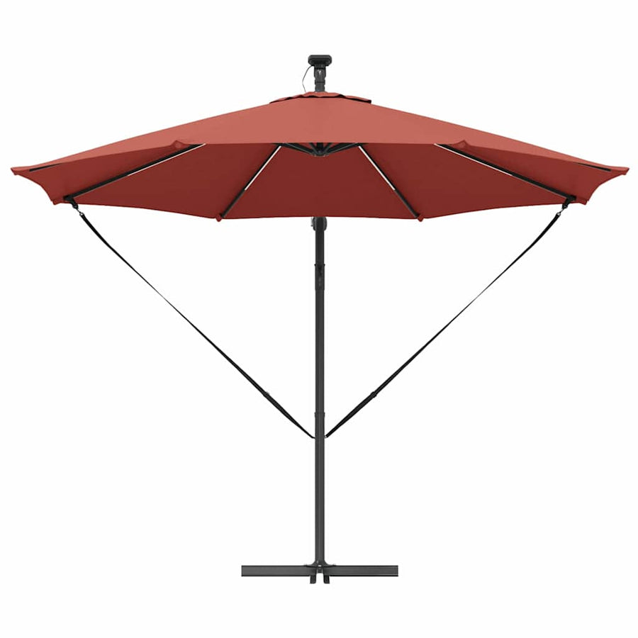Cantilever Banana Parasol Terracotta 294 x 294 x 248 cm
