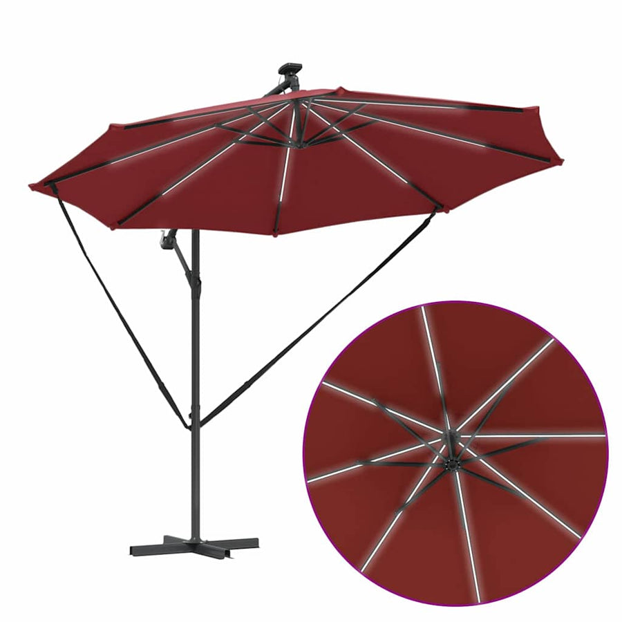Cantilever Banana Parasol Terracotta 294 x 294 x 248 cm