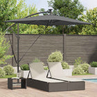 Parasol 294x200x254 cm antraciet aluminium polyester