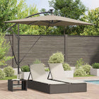 Parasol taupe 294x200x254 cm