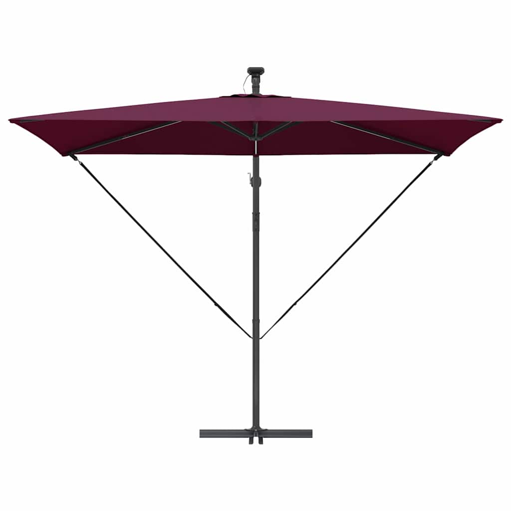 Cantilever Banana Parasol Bordeauxrood 294 x 200 x 254 cm