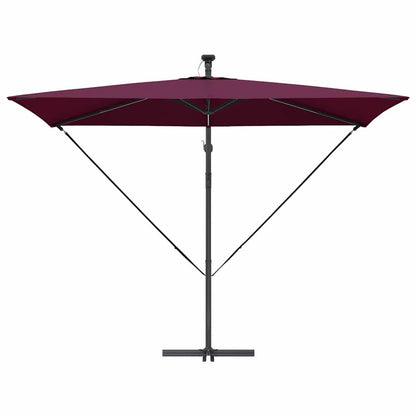 Cantilever Banana Parasol Bordeauxrood 294 x 200 x 254 cm