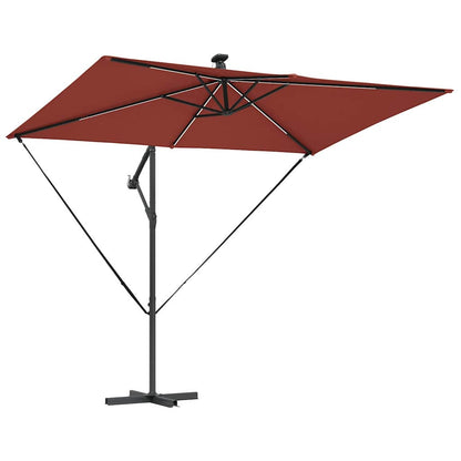 Cantilever Banana Parasol Terracotta 294 x 200 x 254 cm