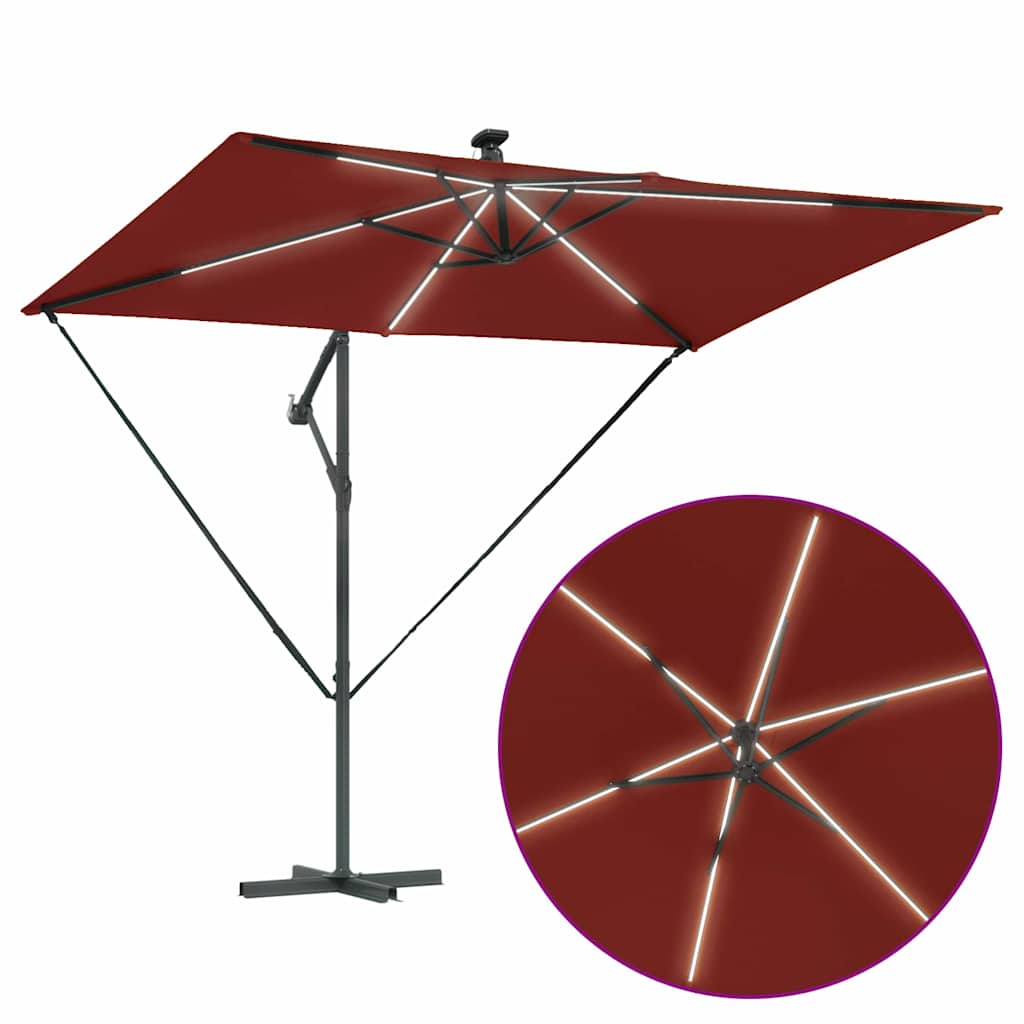Cantilever Banana Parasol Terracotta 294 x 200 x 254 cm