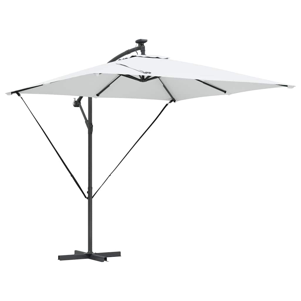 Cantilever Banana Parasol met slot Zand 249 x 249 x 250 cm