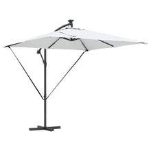 Cantilever Banana Parasol met slot Zand 249 x 249 x 250 cm