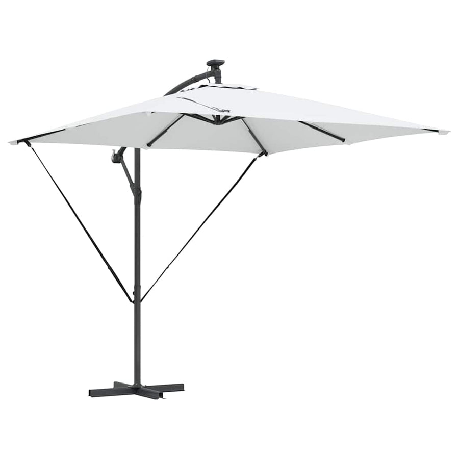 Cantilever Banana Parasol met slot Zand 249 x 249 x 250 cm