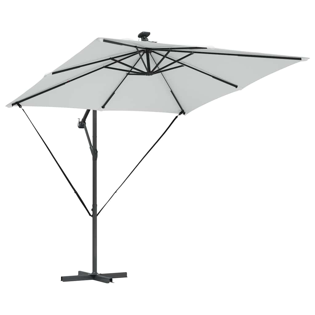 Cantilever Banana Parasol met slot Zand 249 x 249 x 250 cm