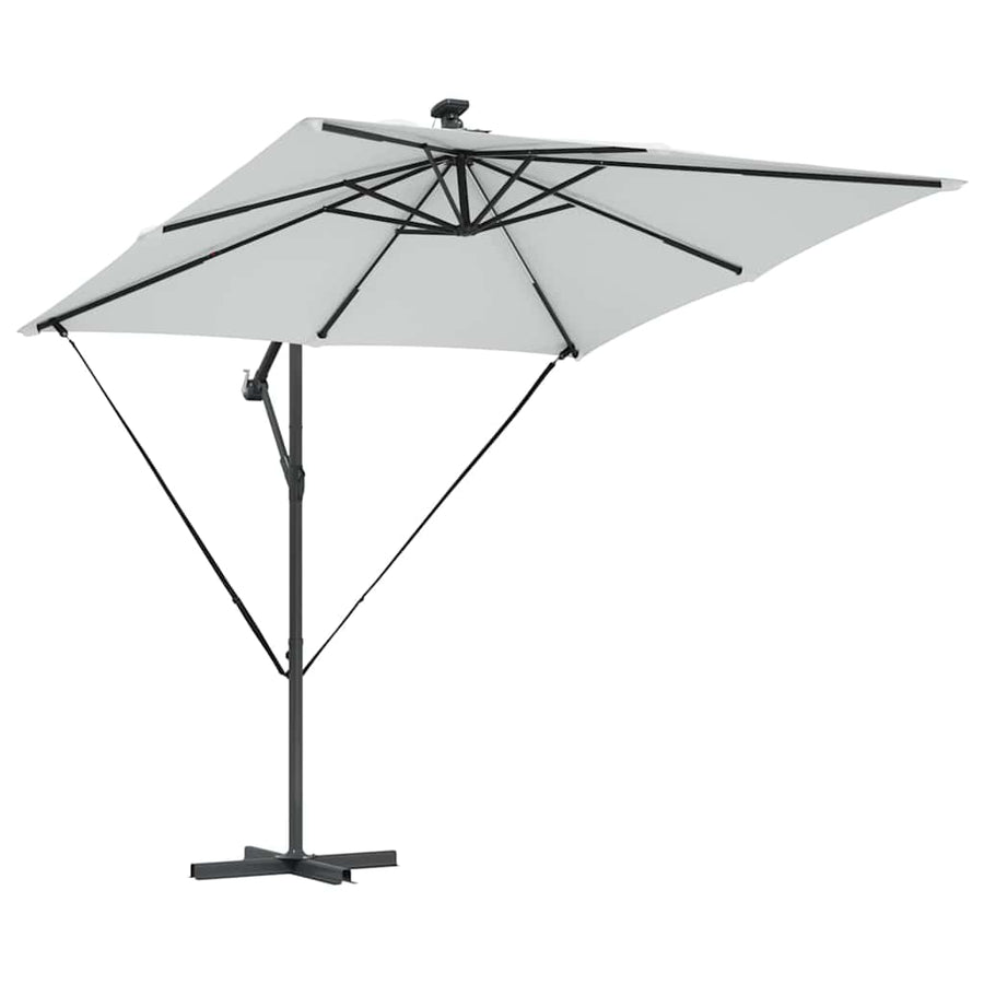 Cantilever Banana Parasol met slot Zand 249 x 249 x 250 cm