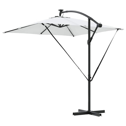Cantilever Banana Parasol met slot Zand 249 x 249 x 250 cm