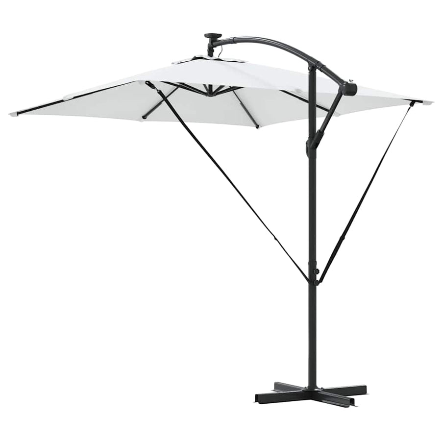 Cantilever Banana Parasol met slot Zand 249 x 249 x 250 cm
