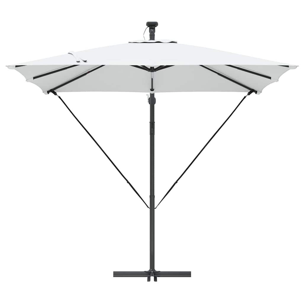 Cantilever Banana Parasol met slot Zand 249 x 249 x 250 cm