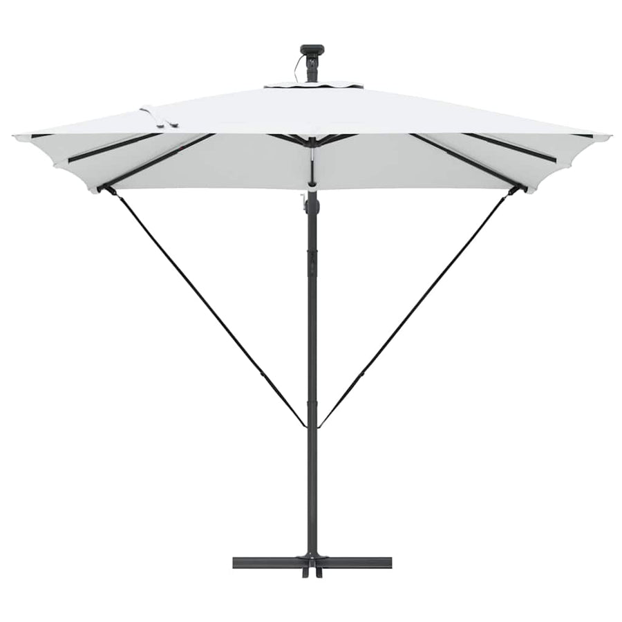 Cantilever Banana Parasol met slot Zand 249 x 249 x 250 cm