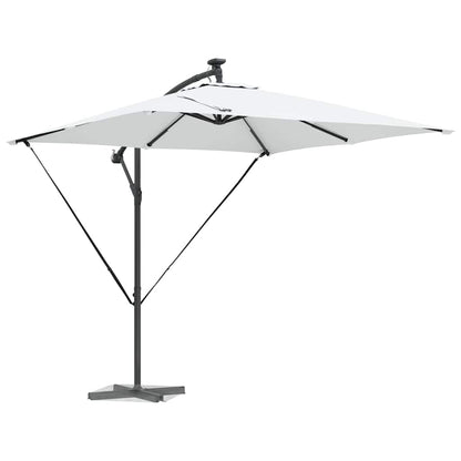 Cantilever Banana Parasol met slot Zand 249 x 249 x 250 cm