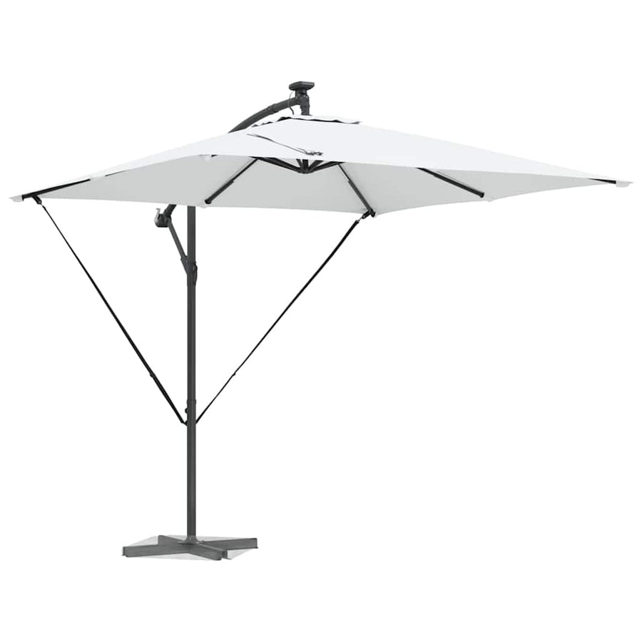 Cantilever Banana Parasol met slot Zand 249 x 249 x 250 cm