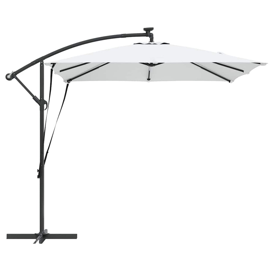 Cantilever Banana Parasol met slot Zand 249 x 249 x 250 cm