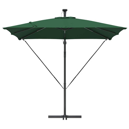 Cantilever Banana Parasol met slot Groen 249 x 249 x 250 cm